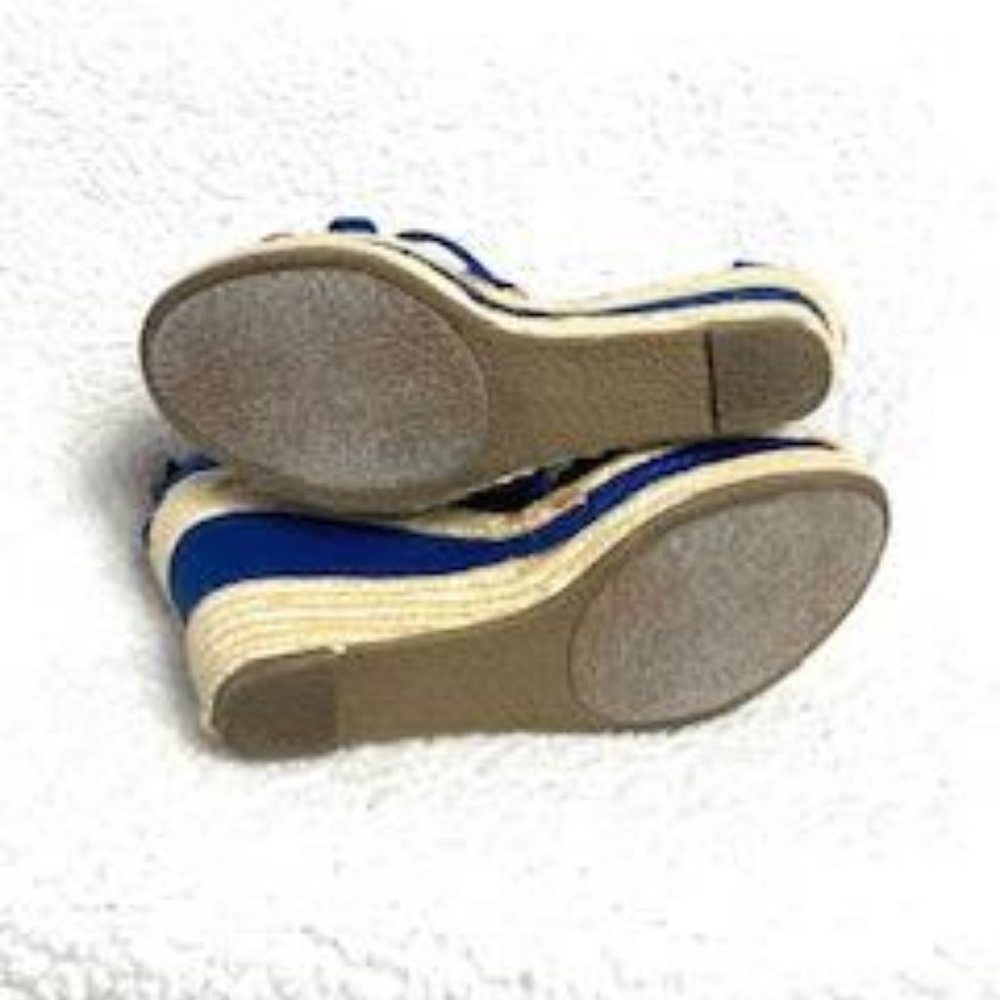 Nine West Beautiful Blue Wedged Espadrilles - Picture 9 of 13